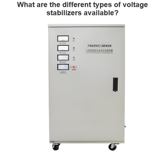 What are the different types of voltage stabilizers available?