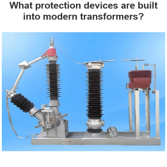 What protection devices are built into modern transformers?