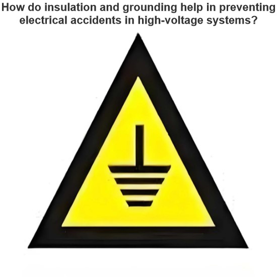 How do insulation and grounding help in preventing electrical accidents in high-voltage systems?