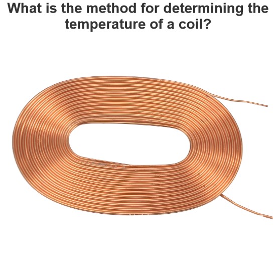 What is the method for determining the temperature of a coil?