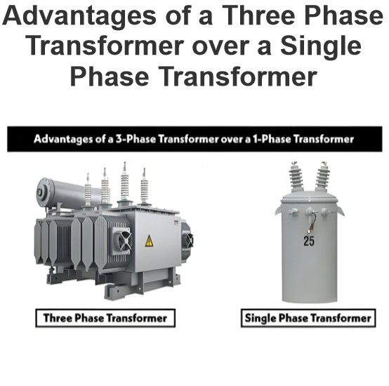Advantages of a Three Phase Transformer over a Single Phase Transformer
