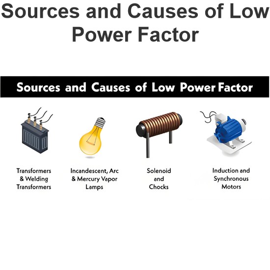 Sources and Causes of Low Power Factor