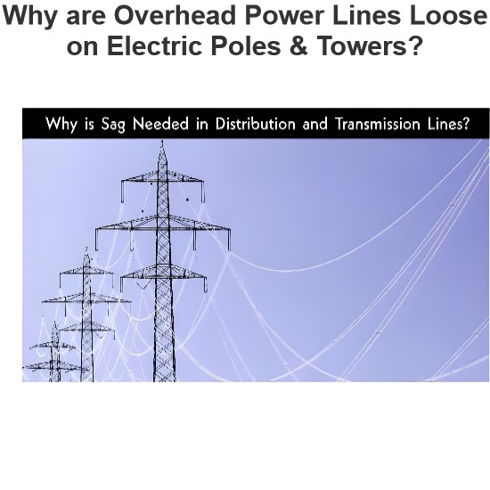 Why are Overhead Power Lines Loose on Electric Poles & Towers?