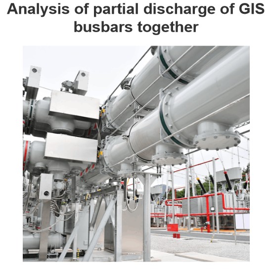 Analysis of partial discharge of GIS busbars together