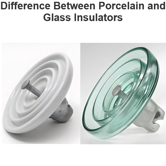 Difference Between Porcelain and Glass Insulators