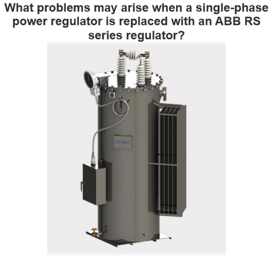 What problems may arise when a single-phase power regulator is replaced with an ABB RS series regulator?