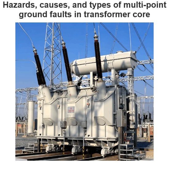 Hazards, causes, and types of multi-point ground faults in transformer core