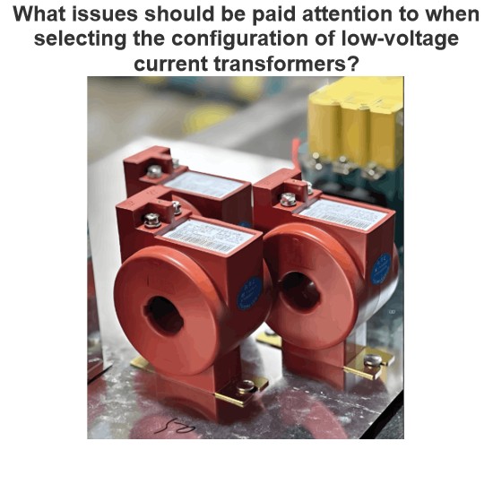 What issues should be paid attention to when selecting the configuration of low-voltage current transformers?