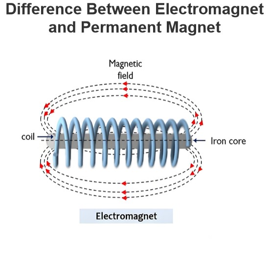 Difference Between Electromagnet and Permanent Magnet