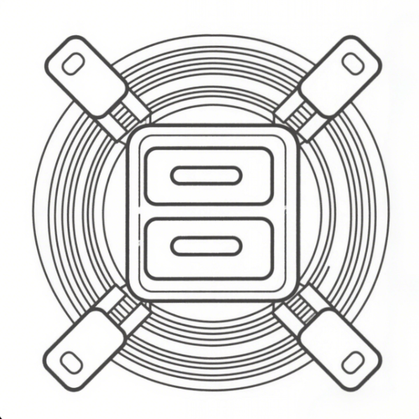 Cross-sectional area of the iron core
