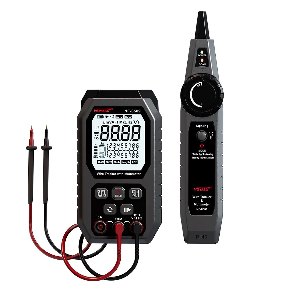 NF-8509 2 in 1 Wire Tracker and Multimeter for Electromechanical Testing and Network Cabling