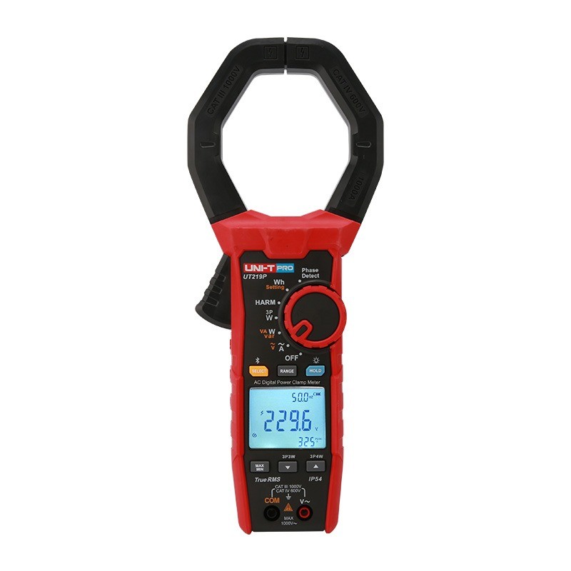 UT219P Power Harmonics Clamp Meter Smart Harmonic Analysis/Phase Angle Current Test,AC Voltage Power Clamp Meter