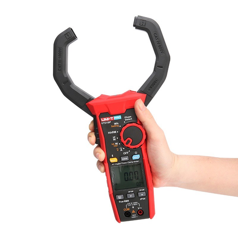 UT219P Power Harmonics Clamp Meter Smart Harmonic Analysis/Phase Angle Current Test,AC Voltage Power Clamp Meter