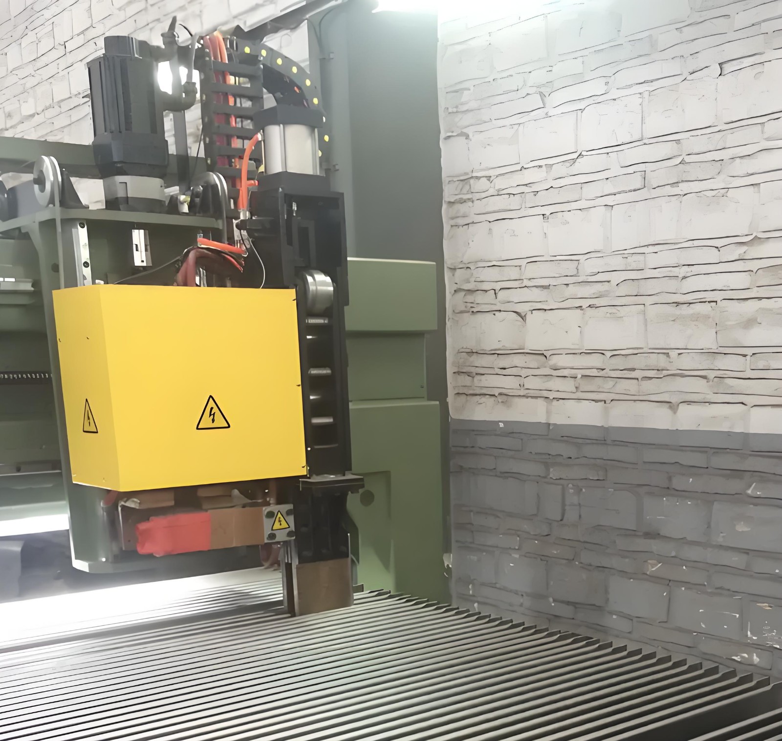 Embossment Welding corrugated tape Spot welding machine