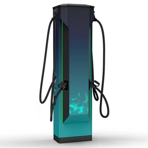 Liquid-cooled fast charging station