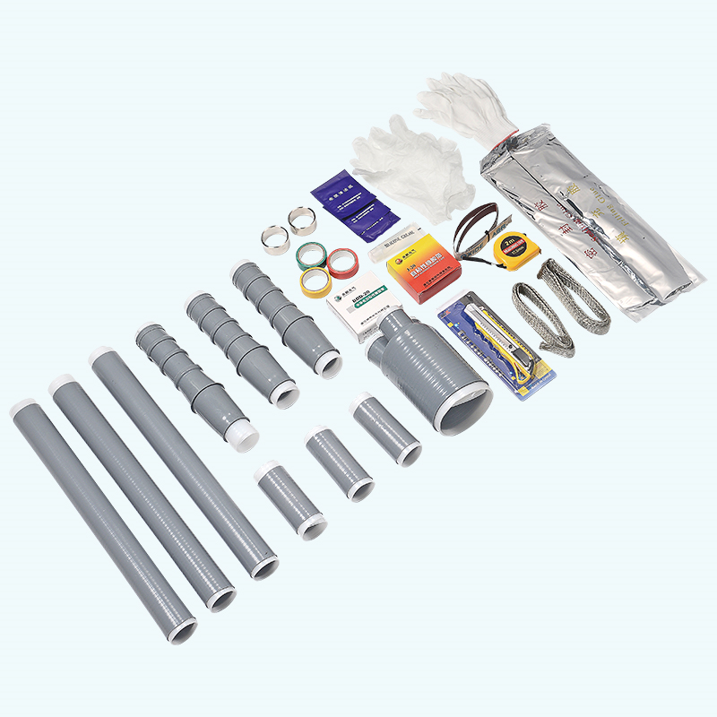 Three core fully cold shrink indoor terminal head