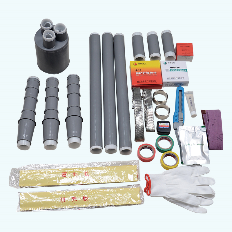 Three core fully cold shrink indoor terminal head
