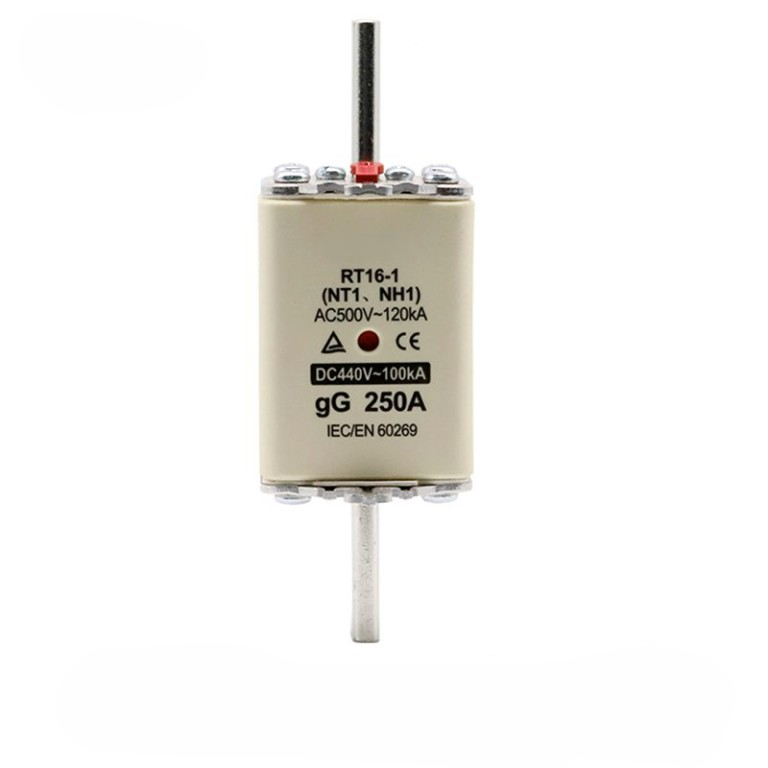 NH1 link fuse RT16-1 with double indicator Hrc Ceramic Knife Blade Fuse Link