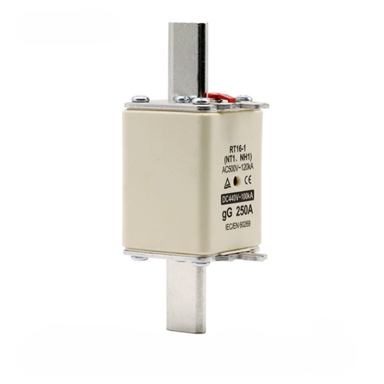 NH1 link fuse RT16-1 with double indicator Hrc Ceramic Knife Blade Fuse Link
