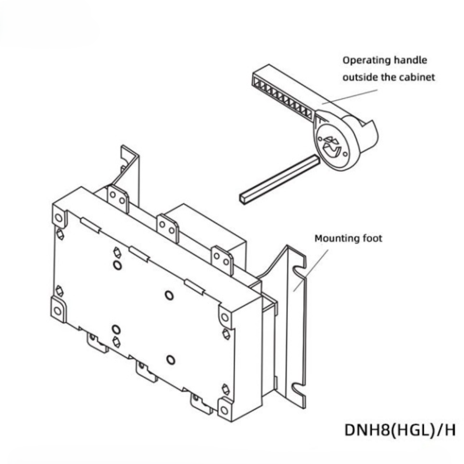 Isolating Switch DNH8(HGL)/H Series Operation Behind the Cabinet – Load Disconnector