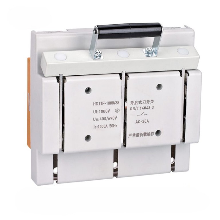 HD11F series (Model G) Open knife switch with protective cover