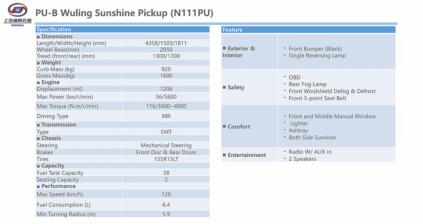 PU-B Wuling Sunshine Pickup (N111PU)-1.jpg