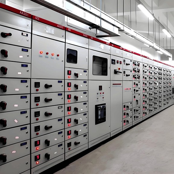 What is the function of a low-voltage electrical room, and what equipment does it consist of?