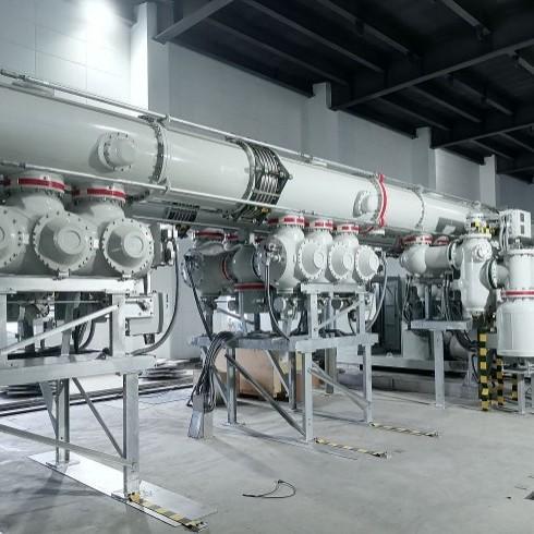 China's first 252 kV mixed-gas double-break GIS product successfully passes on-site power frequency withstand voltage test.