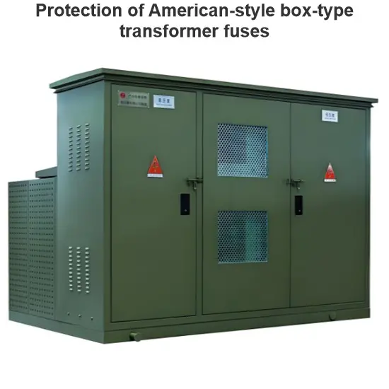 Protection of American-style box-type transformer fuses