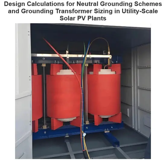 Design Calculations for Neutral Grounding Schemes and Grounding Transformer Sizing in Utility-Scale Solar PV Plants