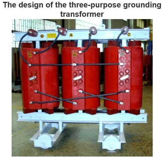 The design of the three-purpose grounding transformer