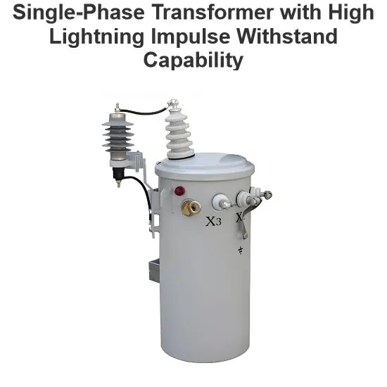 Single-Phase Transformer with High Lightning Impulse Withstand Capability