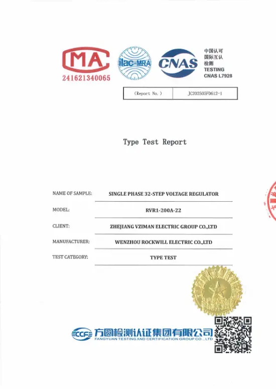 SINGLE PHASE 32-STEP VOLTAGE REGULATOR