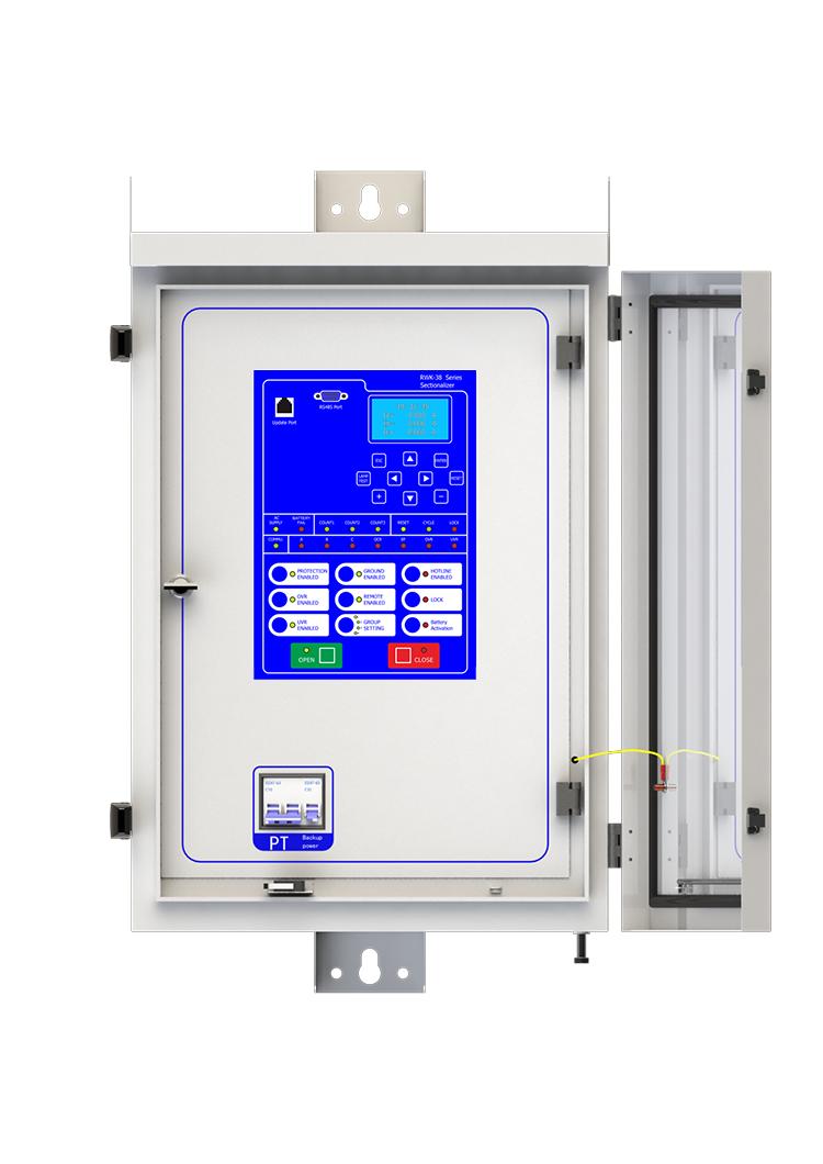 RWK-38 Line Sectionalizing Load Break Switch Controller installation drawing