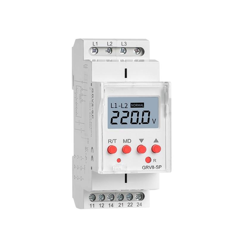 3 Phase Display Voltage Monitoring Relay GRV8-SN