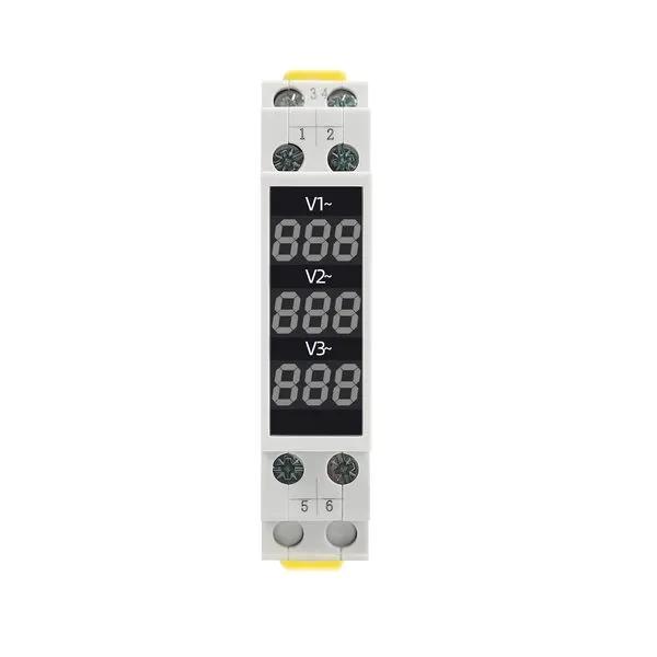 NA 3P DIN RAIL Power Meter Three-Phase Ammeter