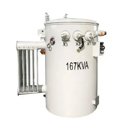 Single Phase Pole Mounted Transformer CSP Type oil immersed distribution Step Down 5kV 10.5kV 12kV