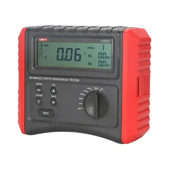 Advance Earth Resistance Tester Digital Ground Resistance Test/Soil Resistivity Test Data Storage LCD Backlight