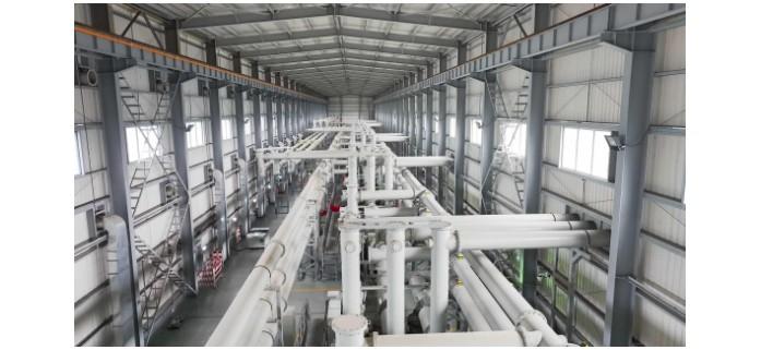 Aerial view inside the GIS room of a certain UHV converter station.jpg