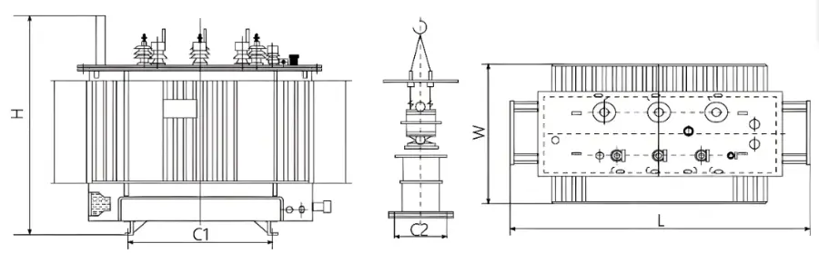 6.3kV 6.6kV 10.5kV Fully Sealed Oil-Immersed Power Transformers Manufacturer