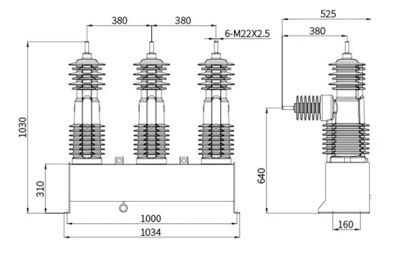 38kV External Dimension