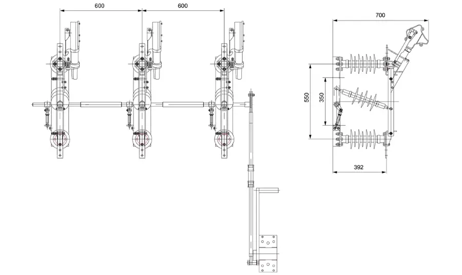 24kv Outdoor High Qulaity On Load Break Switch For Power Distribution Cabinet