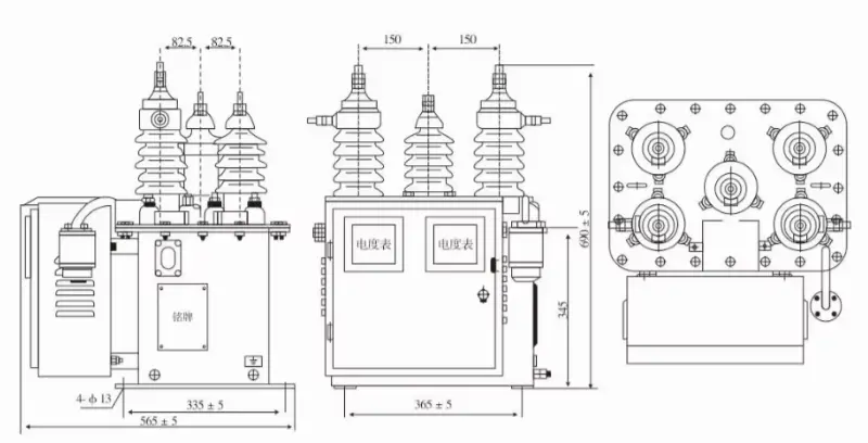 RMR Outdoor Oil Immersed Combined CT PT Metering Unit-11kV 33kV