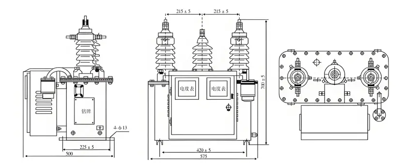 Outdoor Oil Immersed CT PT Metering Unit-7.2kV 10kV 11kV 