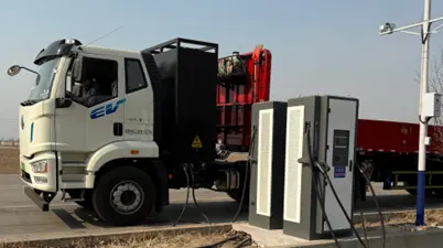 RW Energy 30 Units 320kW Integrated DC Charging Piles for Luquan Heavy Duty Truck Project