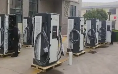 RW Energy 30 Units 320kW Integrated DC Charging Piles for Luquan Heavy Duty Truck Project