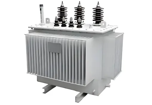 Trasformatore distributivo trifase immerso in olio